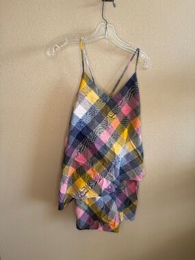 NWT Patagonia Slip Checkered Multi Color Dress Size 2